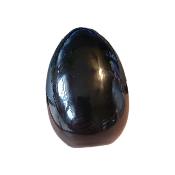 Handpainted Russian Laucqered Wooden Egg Home Scene Unsigned - Picture 3 of 4